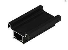 Профиль (C)  Н-образный  L=4500 Черный анодированный h 1953 bl