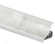 Пристеночный бортик Thermoplast Белые камешки 1233 MRK120 3000 мм