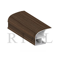 KR200 Вертикальный асимметричный профиль (ручка) Ясень шимо тёмный 5,5 м