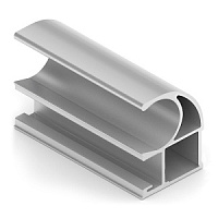 Вертикальный профиль С (Э)  1мм., хром мат. 5400 мм