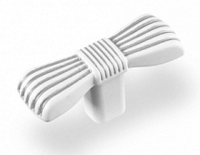 Ручка-кнопка FB 061 000 Серебро прованс/белый матовый