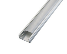 Профиль врезной под светодиодную ленту (2м)+рассеиватель+комп.заглушек серый анод