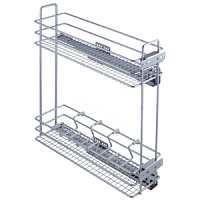 320L Механизм в базу Kalibra, 200 мм гл. 500 мм мягкий ход. хром (4 делителя) правая