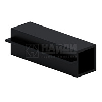 Профиль под стекло, 3000 мм (Черный муар) LS-55