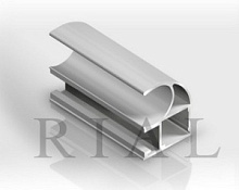 KR01 Вертикальный асимметричный профиль (ручка ) Софт тач Белый 5,5м