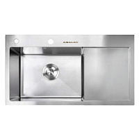 78*48L Металлическая мойка сатин AMALET STANDART 1,2 мм 78*48L-STR-ST 
