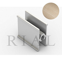 KR09 Горизонтальный межсекционный профиль Дуб светлый структур.5,9 м