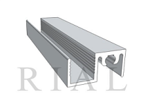 КО-08 Горизонтальный верхний профиль Хром матовый 5,9 м