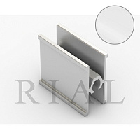 KR09 Горизонтальный межсекционный профиль  Софт Тач Белый 5,9м