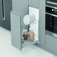 Выдвижная система Plate Starax 2-х ярусная,шир.600 (510*500*520) с доводчиком