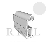КО-02 Вертикальный асимметричный профиль(ручка) Белый глянец 5,5м