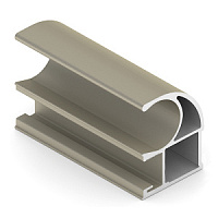 Вертикальный профиль С 1мм. шампань  5400 мм