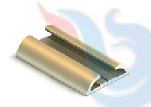 Направляющая для распашной двери Золото (6м ) 