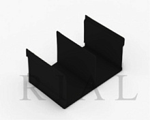 KR-02 Направляющий Ш-обр.профиль черный 5,9м