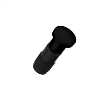 Заглушка  рейлинга традиция,Д27 Ш27 В47 Черный матовый