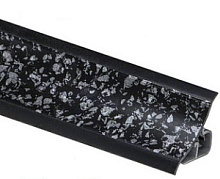 МRК120-1276 Плинтус для столешниц 18*18*3,0 Чёрное серебро (ф-ра 901)