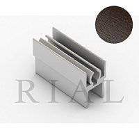 KR08 Горизонтальный верхний профиль Венге темный 5,9 м