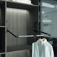 Пантограф Starax(850-1150*290*900) Антрацит. нагрузка-15кг