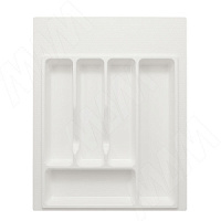 Лоток для столовых приборов в базу 450мм,Белый