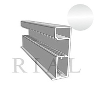 КО-01 Вертикальный асимметричный профиль (ручка) Хром глянец