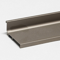 REHAU Горизонтальный L профиль 4,1м никель матовый