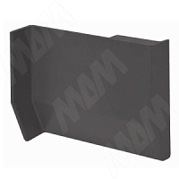 801/704 Заглушка для мебельного навеса,пластик,графит,левая