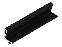 Ручка в верхнюю базу тип-3 L=4050 Черный анодированный h 1951 bl