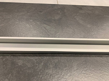 Фасадный профиль МАКРО Серебро шагрень ПР-4 3 ручки 3000 мм