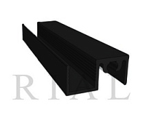 КО-08 Горизонтальный верхний профиль   Черный 5,9м