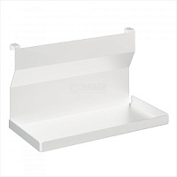 Полка универсальная 1-уровневая с бортами (Белый муар)