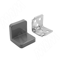 ANGLE Уголок мебельный с пластиковой накладкой 20*20, серый