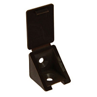 Уголок мебельный пластиковый черный  5353 (100 шт. уп.) DMF