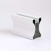 KR300 Вертикальный асимметричный профиль (ручка) Белый глянец 5,5 м