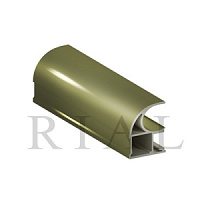 KR01 Вертикальный асимметричный профиль (ручка) Шампань глянец 5,5 м