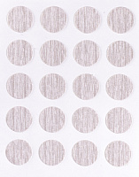 REXAU Заглушка самоклеющаяся D20мм (12шт) Белый поры дерево