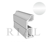 КО-02 Вертикальный асимметричный профиль (ручка) Хром глянец