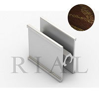 KR09 Горизонтальный межсекционный профиль Коричневая патина 5,9 м