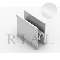 KR09 Горизонтальный межсекционный профиль Белый глянец 5,9 м