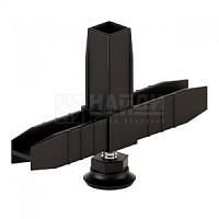 Коннектор 3 (2D) с регулируемой опорой (Черный) LK32DR-10