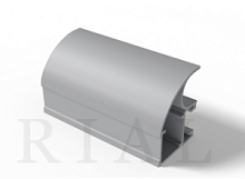 KR01 Вертикальный асимметричный профиль (ручка) Ясень шимо тёмный 5,5 м