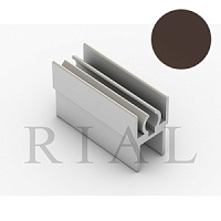 KR 08 Горизонтальный верхний профиль  Софт Тач Шоколад 5,9