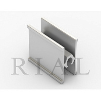 KR09 Горизонтальный межсекционный профиль Хром глянец 5,9 м