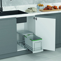 Starax  Ведро Large Busket,Серое, шир.400 (260*440*300)