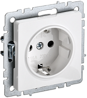 Розетка 16А,с з/к,белая