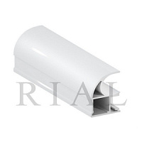 KR01 Вертикальный асимметричный профиль (ручка) Белый глянец 5,5 м