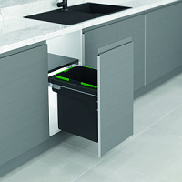 Starax Мусорное ведро 35л.с фас.крепл. шир.400 (364*470*435)