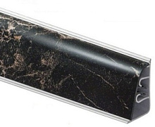Пристеночный бортик Thermoplast Мрамор марквина чёрный 1371 AP740 4200 мм