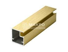 Фасадный профиль  Золото браш ПР-2 5800 мм