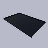 Гигиенический поддон АИВИН (пластик) шир. 1000мм,глуб.550мм Черный