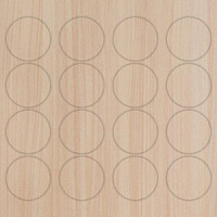 REXAU Заглушка самоклеющаяся D14мм (20шт) Дуб молочный